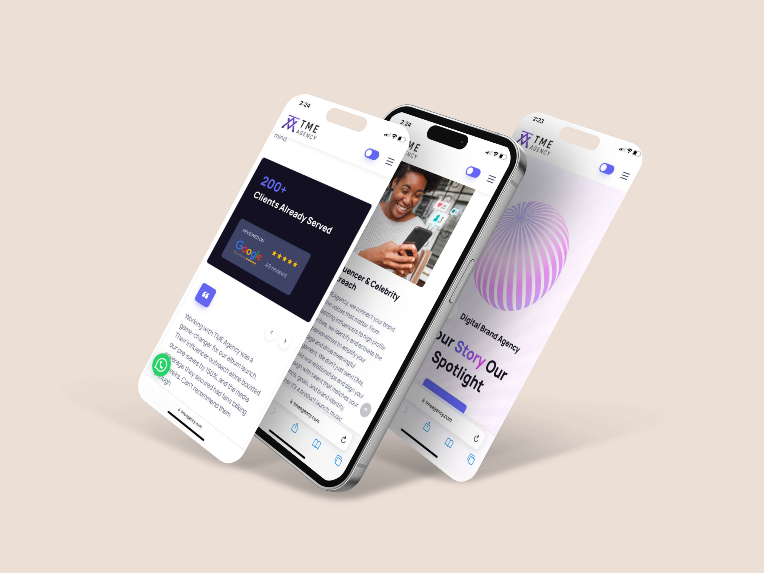 TME Agency – Web Design & Digital Services Platform